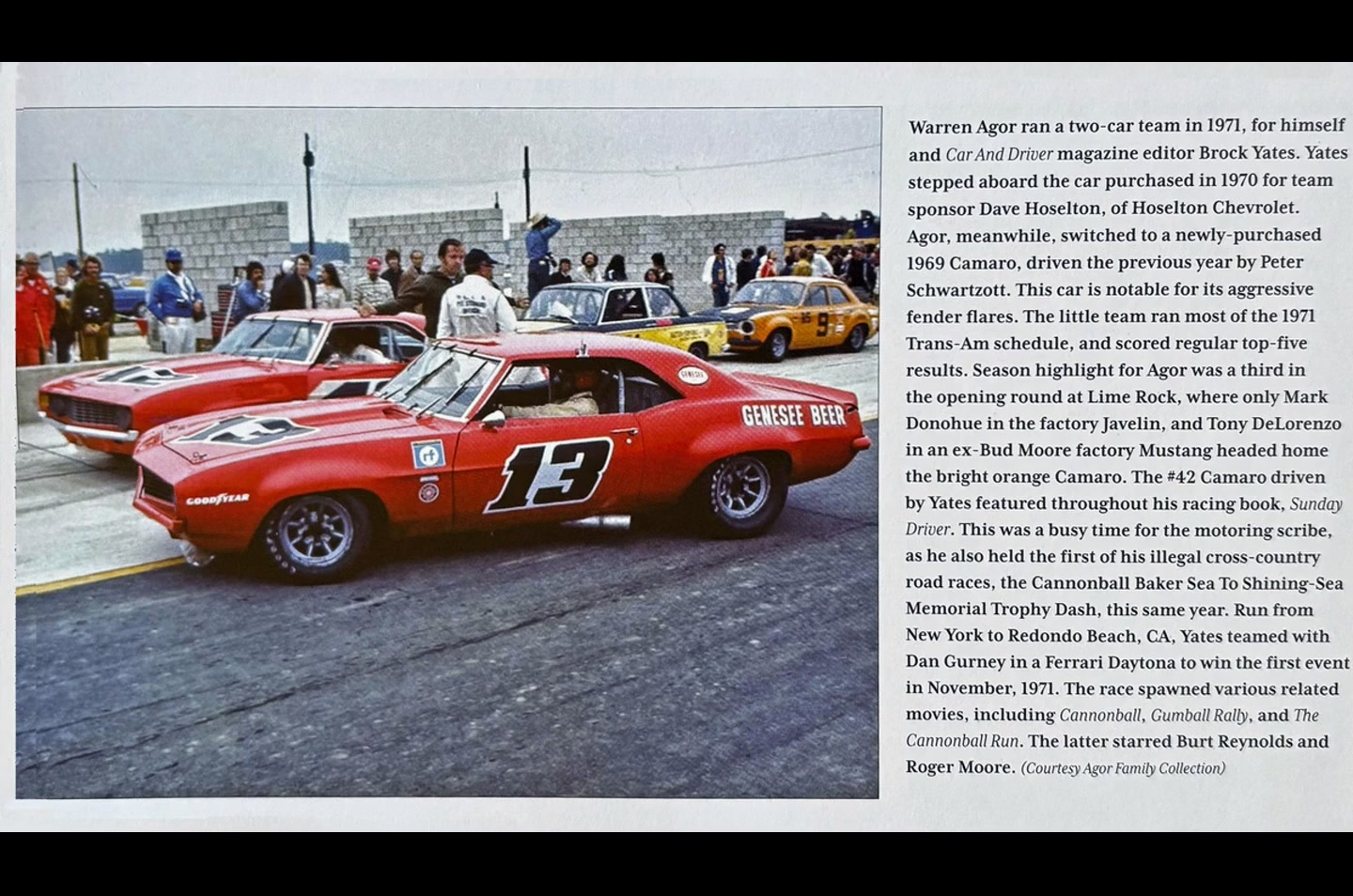 Warren Agor Racing Team