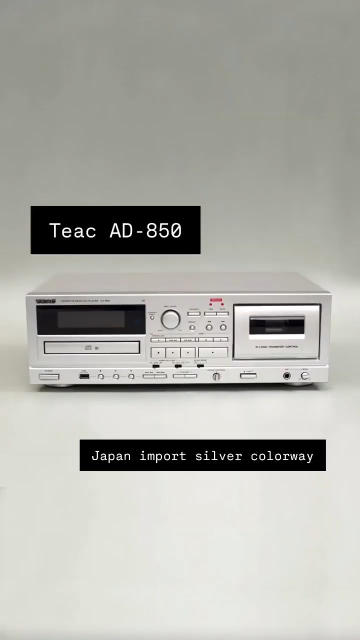 🇯🇵 TEAC AD-850-SE : The Ultimate Retro Revival. 🔥 CD/ Cassette