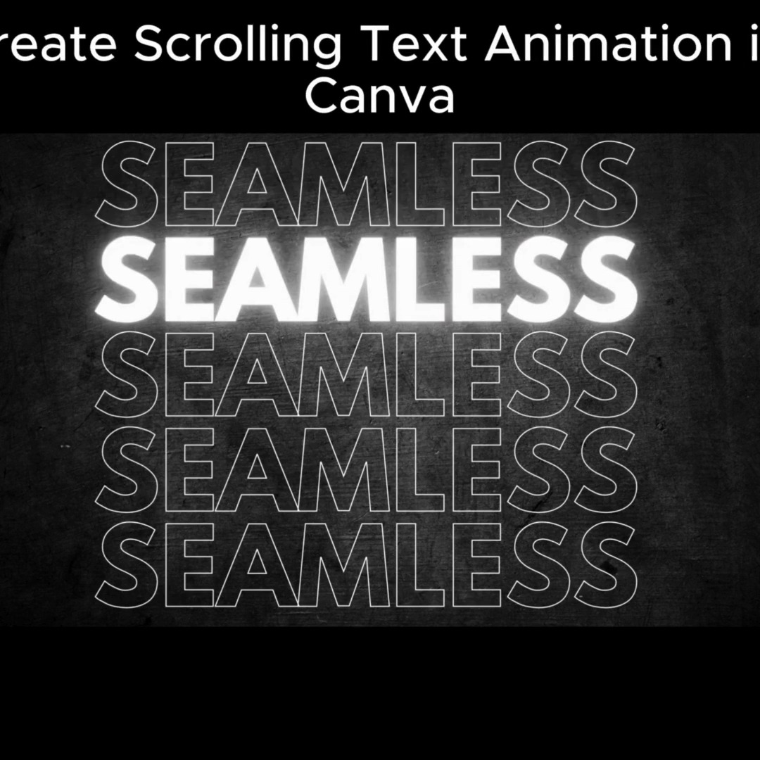 Animated text effect in canva #canva | Canva Tutorials | Facebook