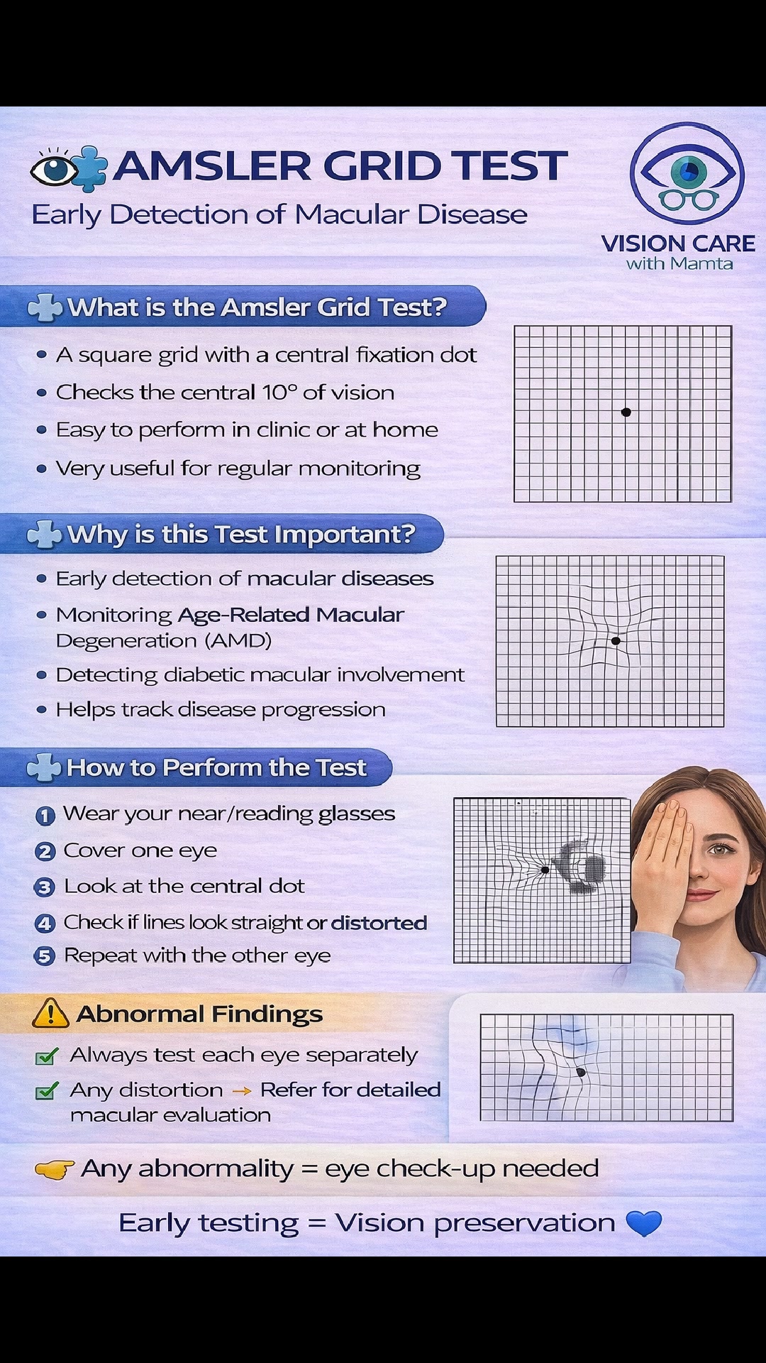👁️🧩 AMSLER GRID TEST Early Detection of Macular Disease The Amsler Grid ...