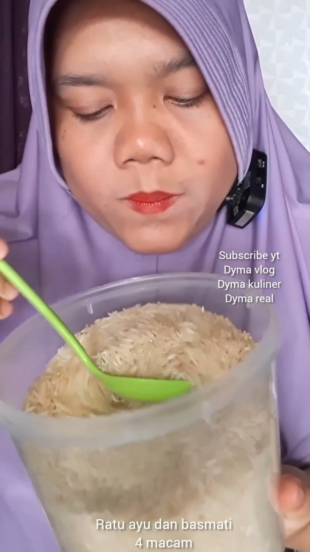 She's savoring generous mouthfuls of ratu ayu along with four varieties ...