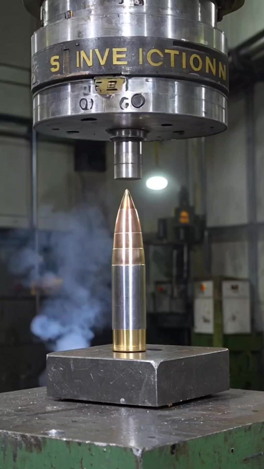 What happened with bullet under hydraulic press #ideas #craft #diy | SC ...