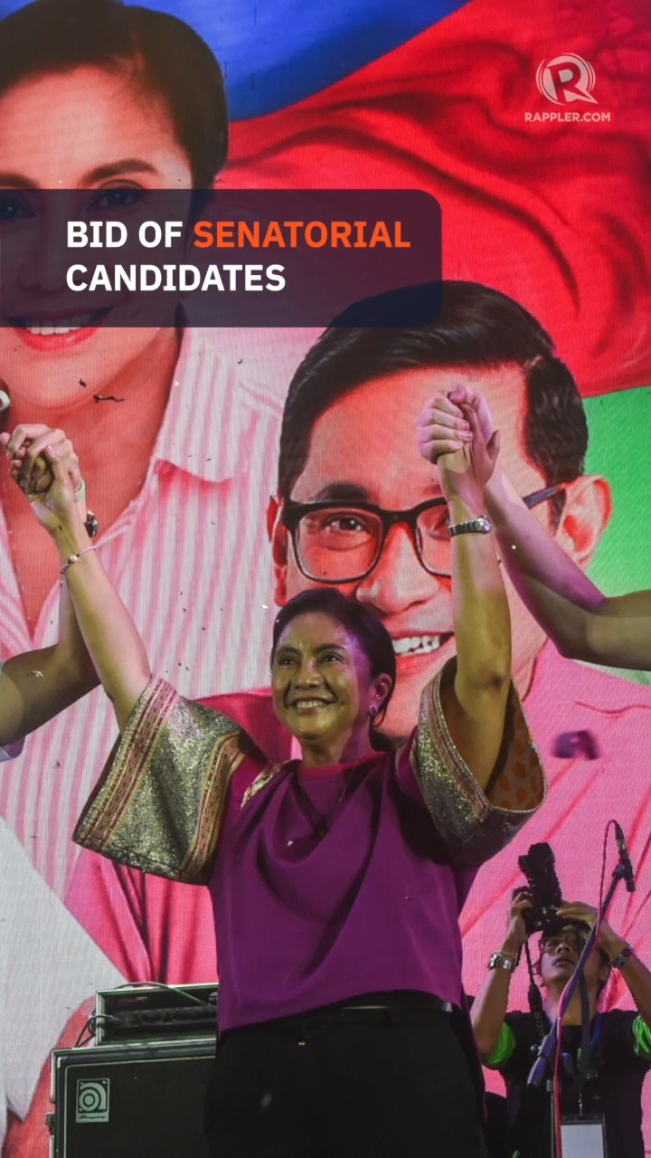 Former vice president Leni Robredo, who is running for Naga City Mayor ...