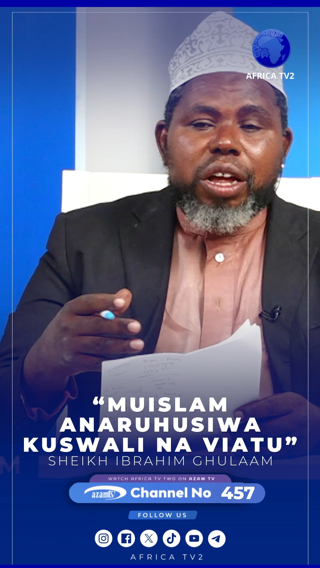 “MUISLAM ANARUHUSIWA KUSWALI NA VIATU” 🎤SHEIKH IBRAHIM GHULAAM # ...