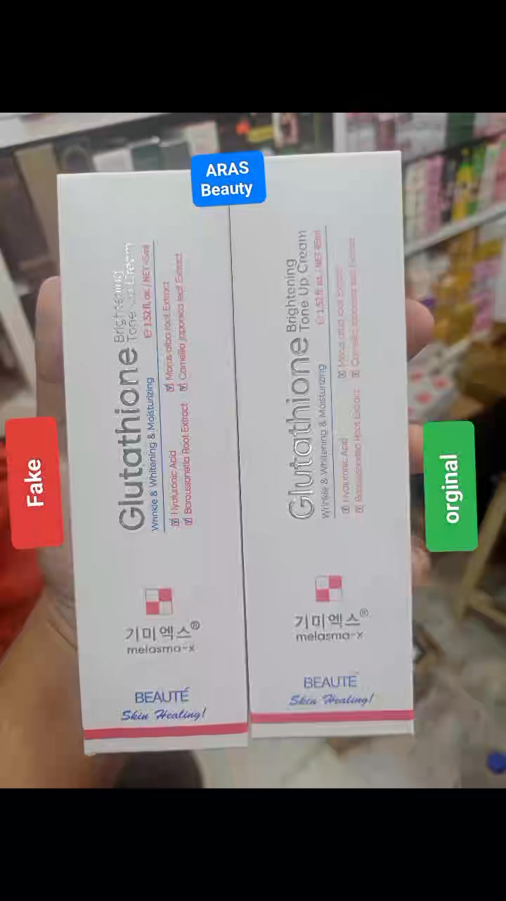 Gultathhione cream fake vs original , #Glutathione , #GlutathioneGlow , #whitening , #FakeVsOriginal, #arasbeauty | ARAS Beauty