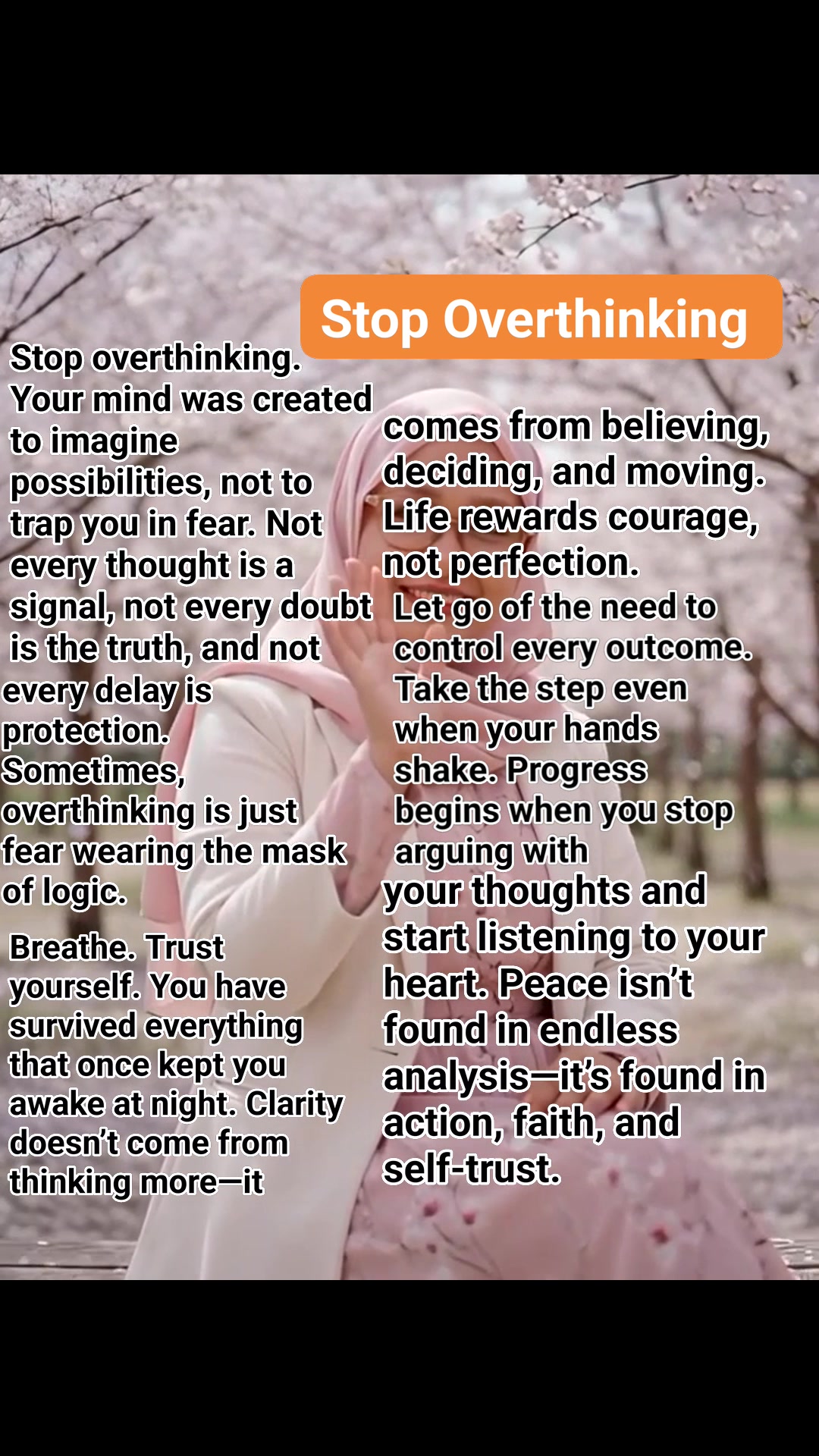Stop overthinking. Your mind was created to imagine possibilities, not ...