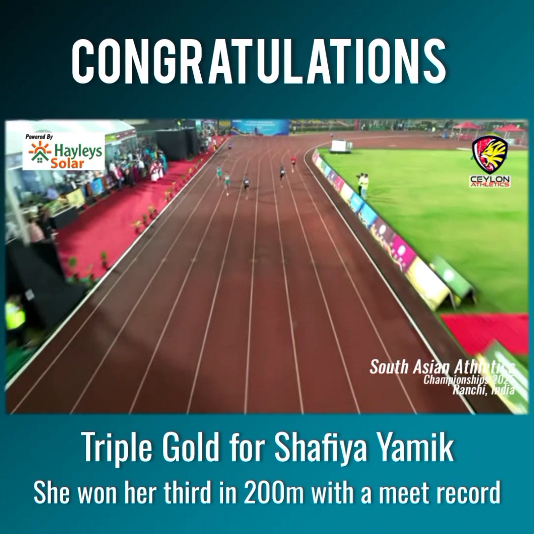🥇🥇🥇 Incredible Shafiya Yamick Completes Sprinting Treble! 🇱🇰 Fathima ...