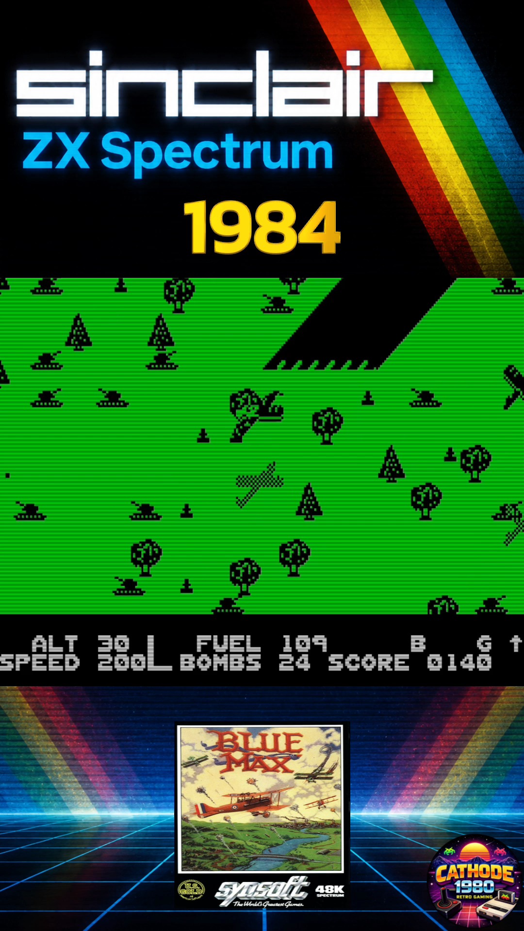 ✈️🔥 BLUE MAX – ZX SPECTRUM (1984)! 🔥✈️ Back to 1984 and some