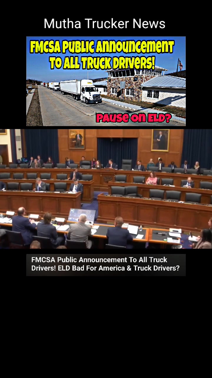 FMCSA Public Announcement To All Truck Drivers! ELD Bad For America ...