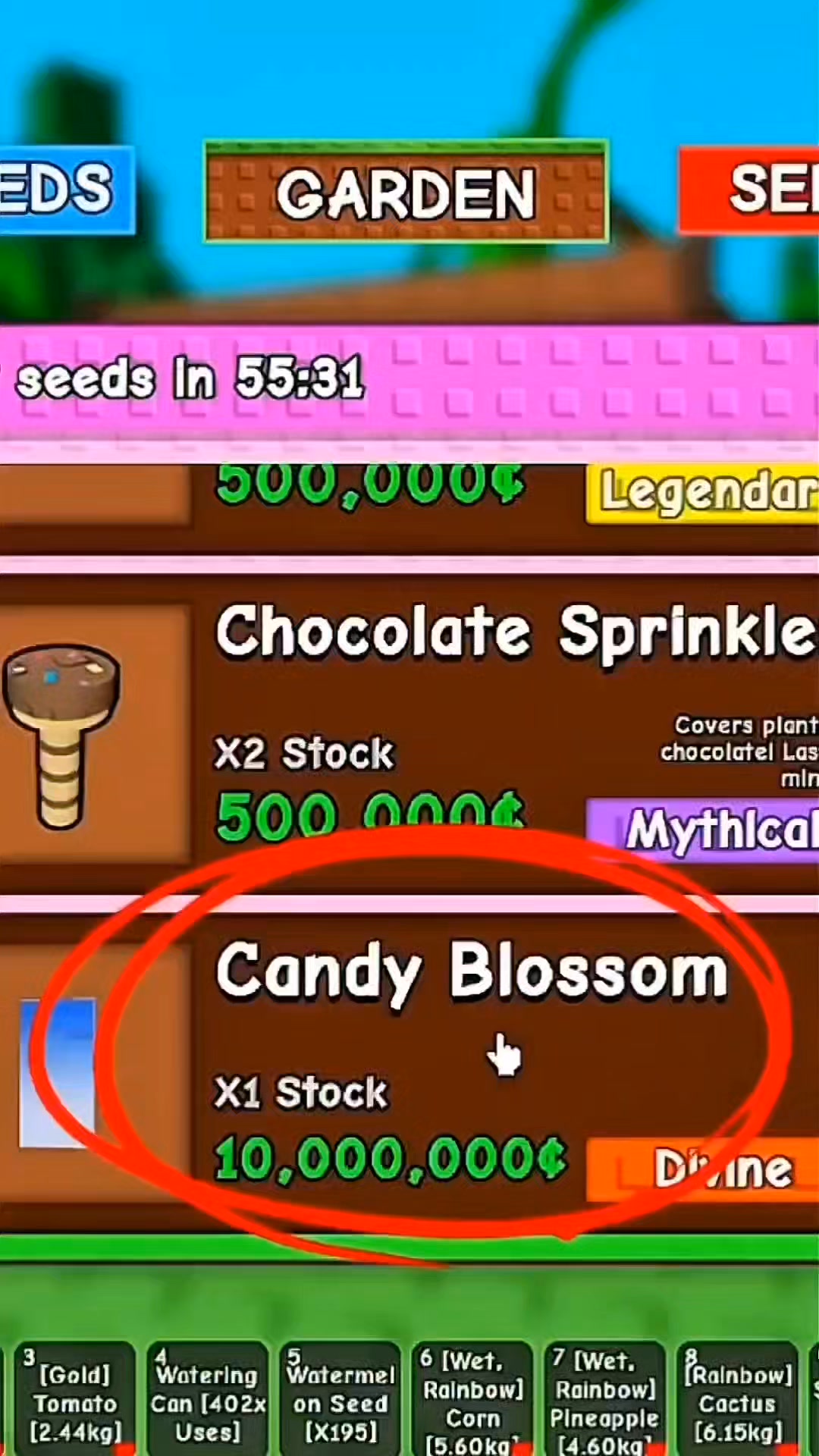 How to join old server on grow a garden? Candy blossom code 2025