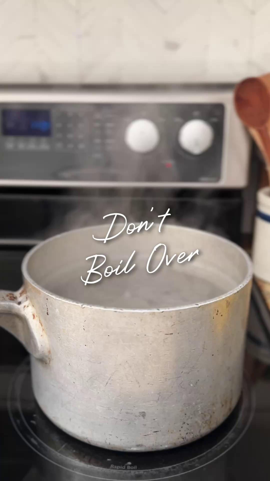 Prevent your pot from boiling over while cooking by using a paper towel ...