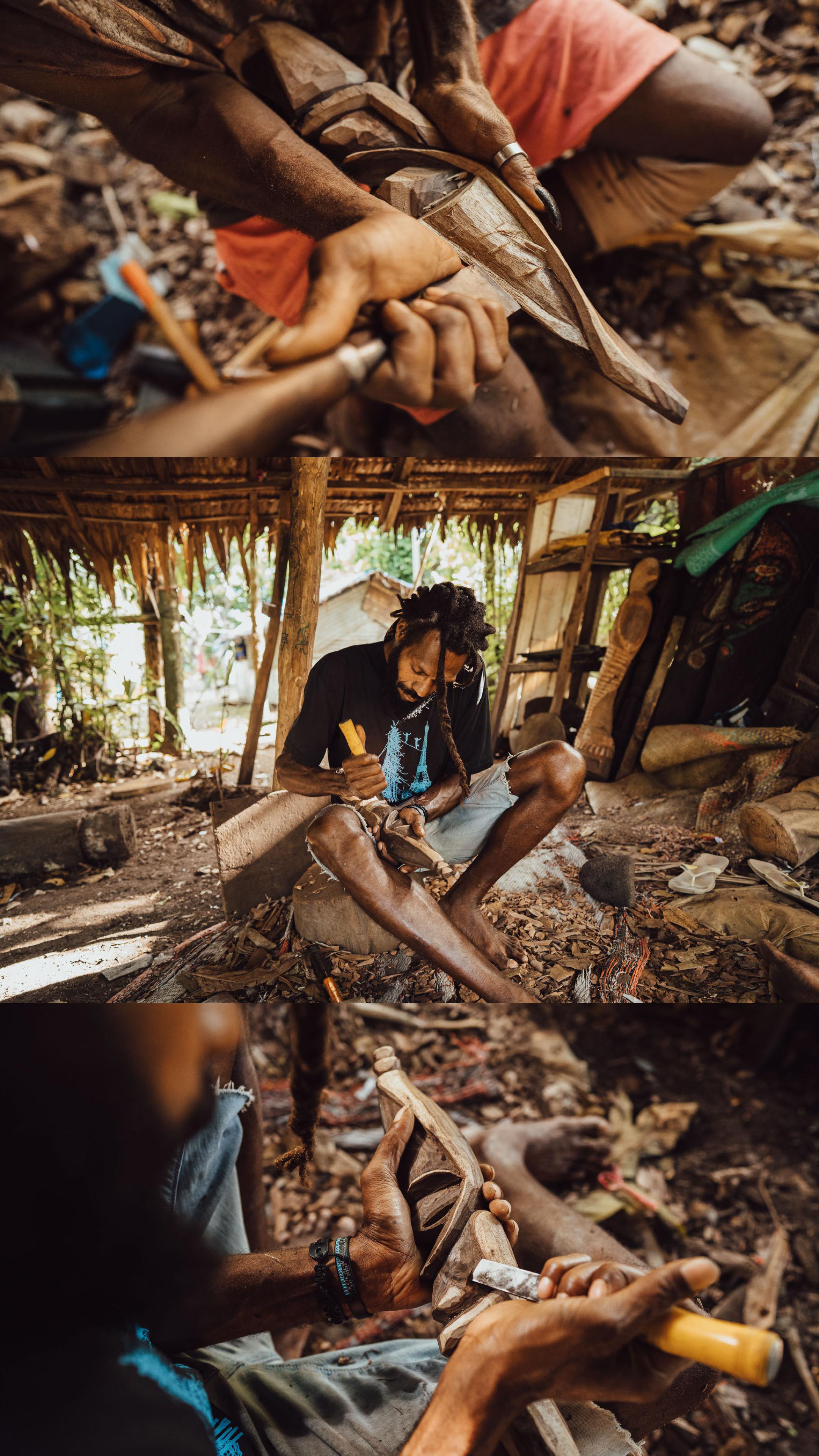 Vanuatu【Tam tam】バヌアツ 木彫り 打楽器 オブジェ 原始美術 【公式