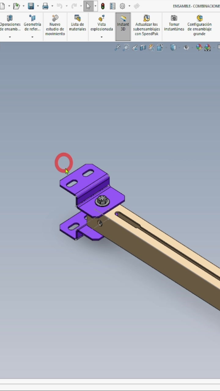 SolidWorks Español | Vista explosionada y lineas de explosión con # ...