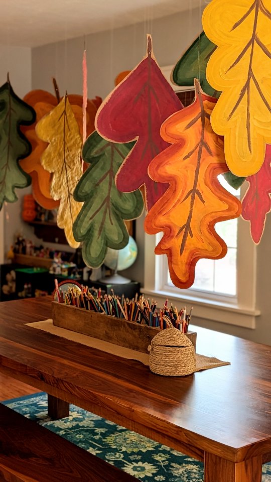 Giant Packing Paper Autumn Leaves 🍂 For the Frog and Toad party, I ...
