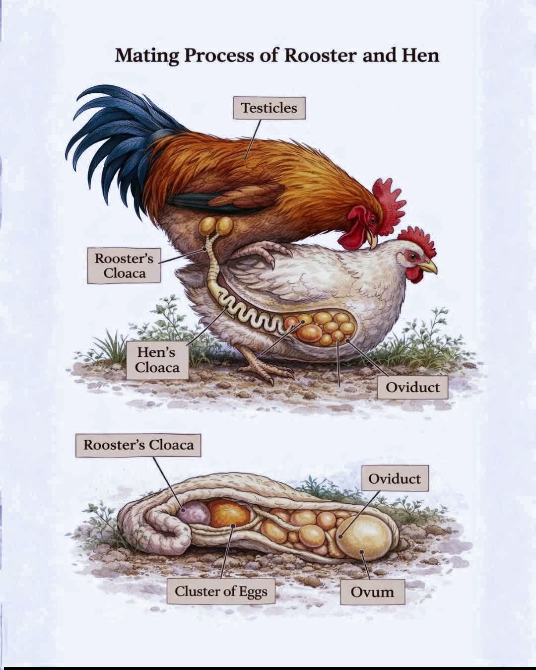 🐓Chicken and Rooster Reproduction Explained Simply 🐓 Swagx Vet Clinic ...