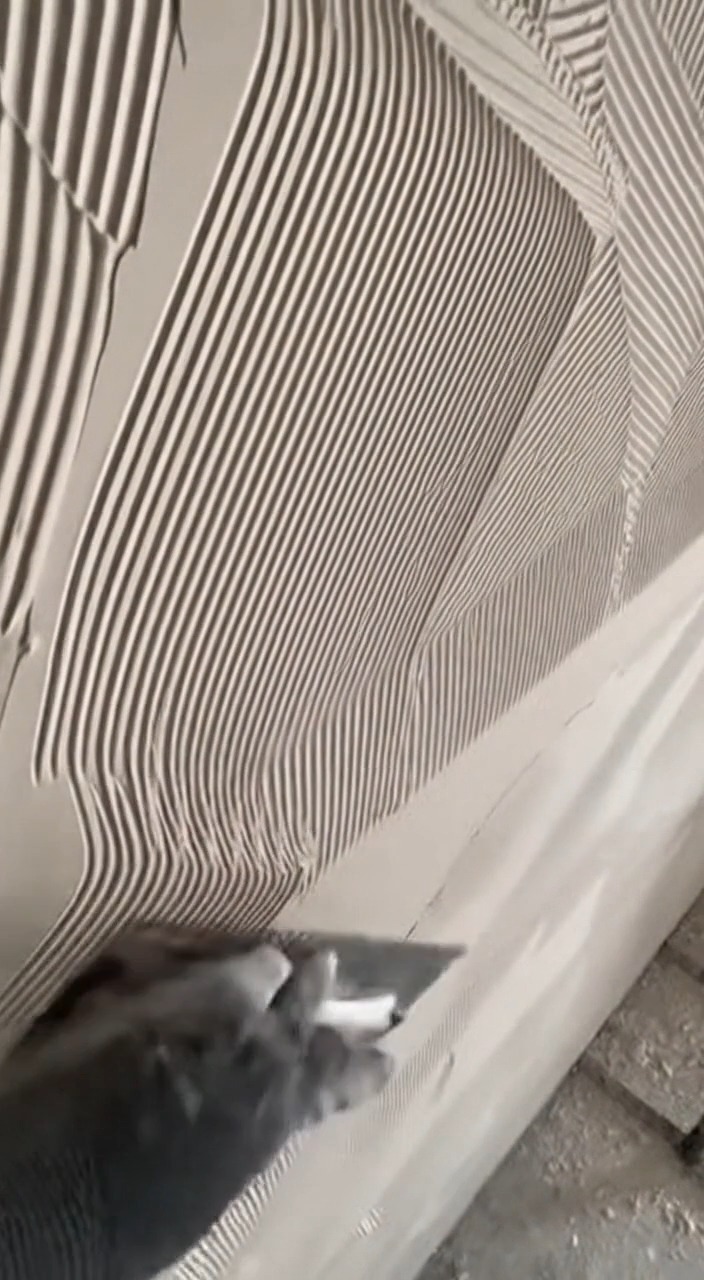 Applying Textured Comb Finish #WallTexture | Renovation Skill | Facebook