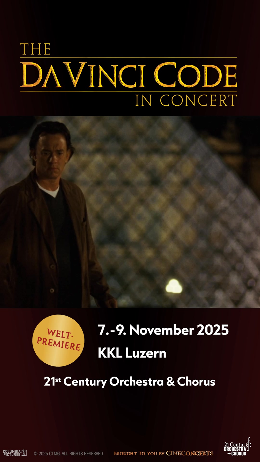 Weltpremiere in Luzern: «The Da Vinci Code – in Concert»! Das 21st ...