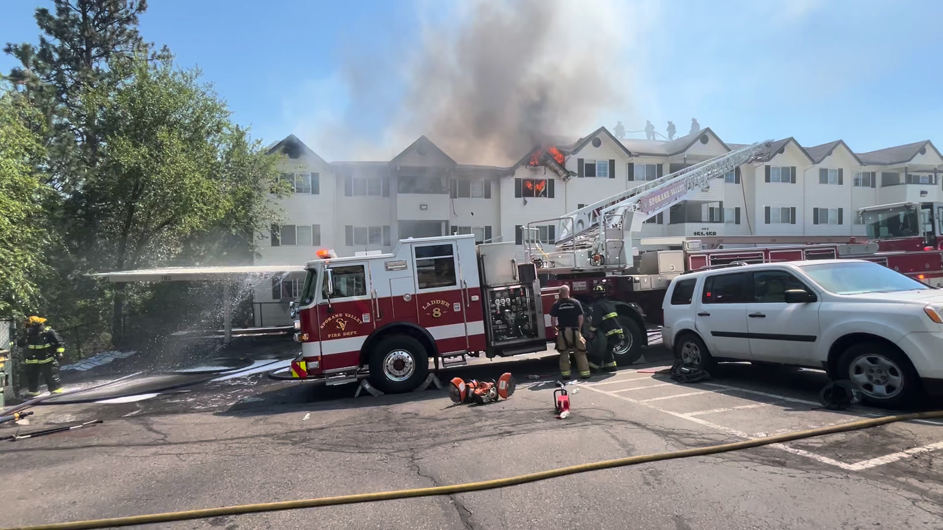 VIDEO: SVFD firefighters are actively battling a massive fire