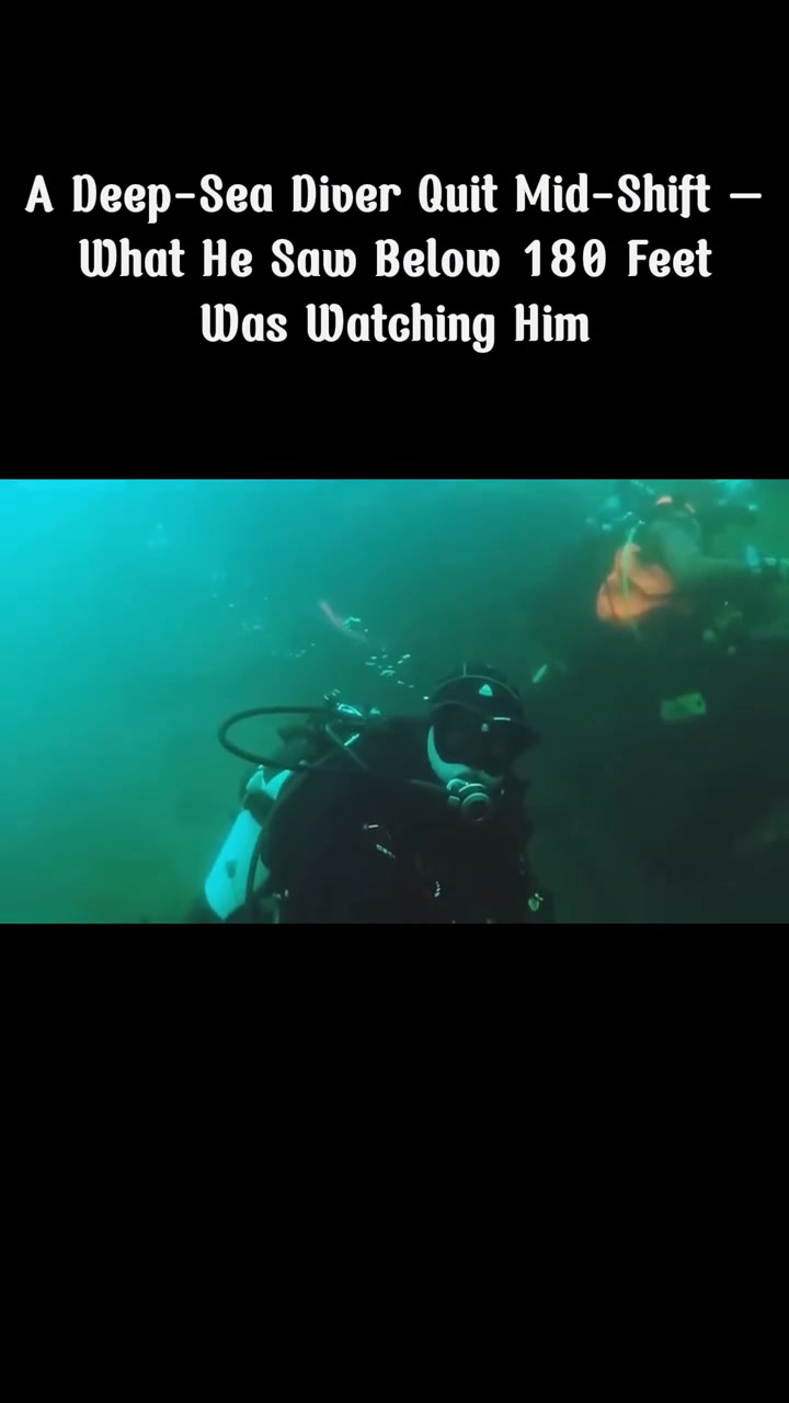A deep sea driver quit mid shift - What he saw below 180 feet was ...