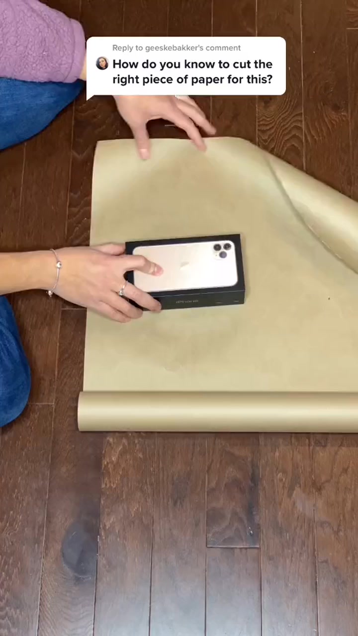 Reply to How to cut the right amount of wrapping paper #wrappingpresent ...