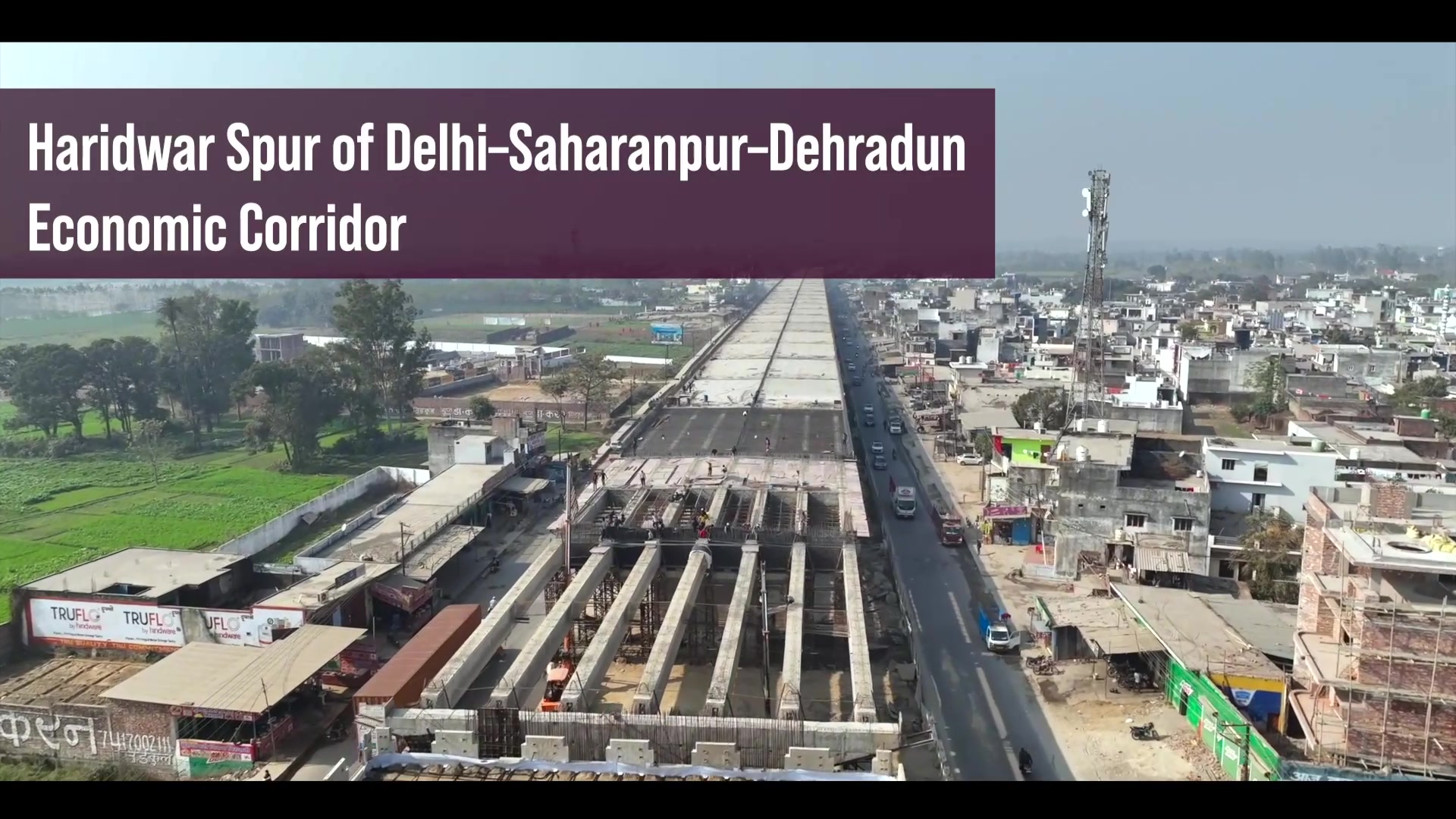 The 50 km long Haridwar Spur, a key extension of the Delhi–Saharanpur ...