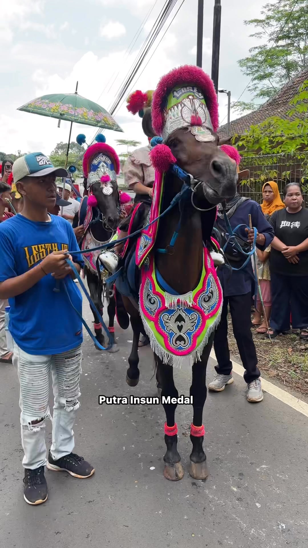 Kuda Renggong Lesty ikut helaran juga #kudarenggong #senitanji #joged # ...