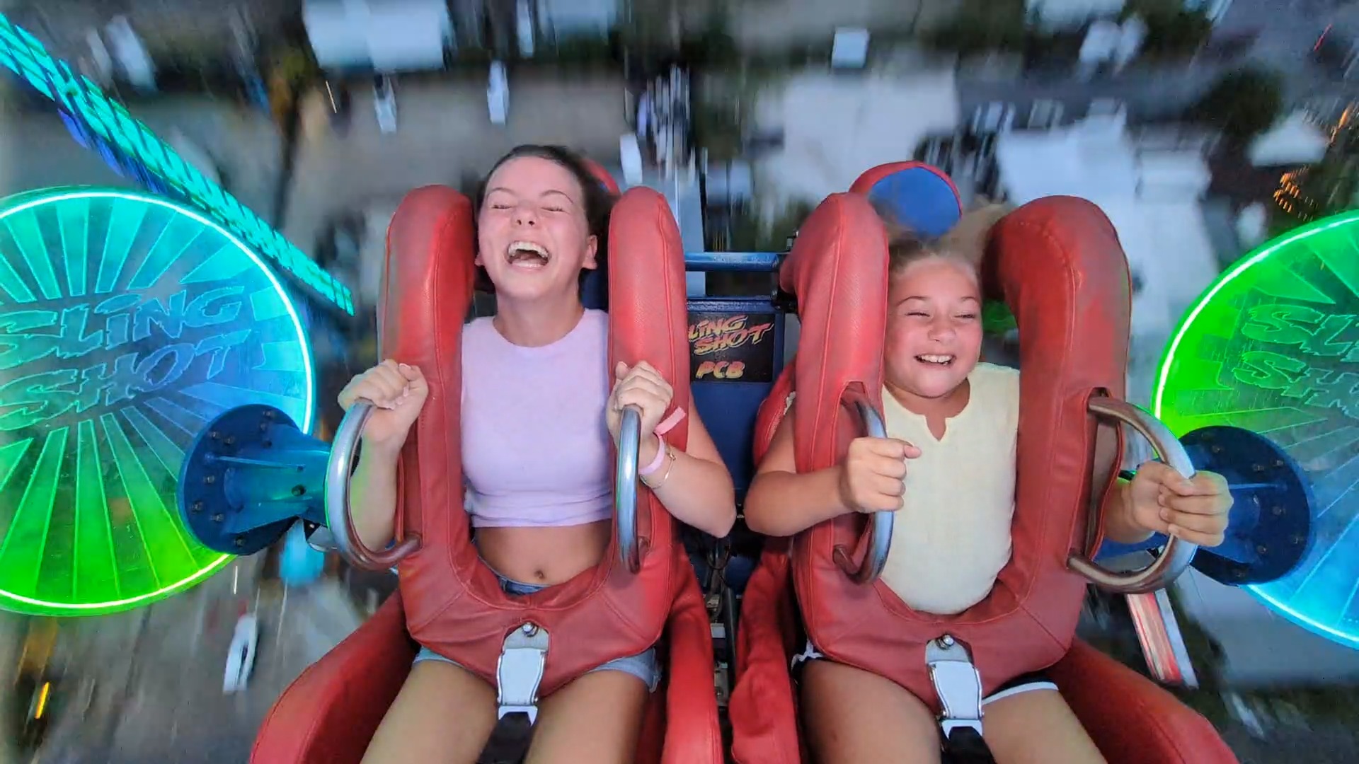 Katelyn & Brylee | Slingshot & Vomatron at Indy Speedway | Facebook