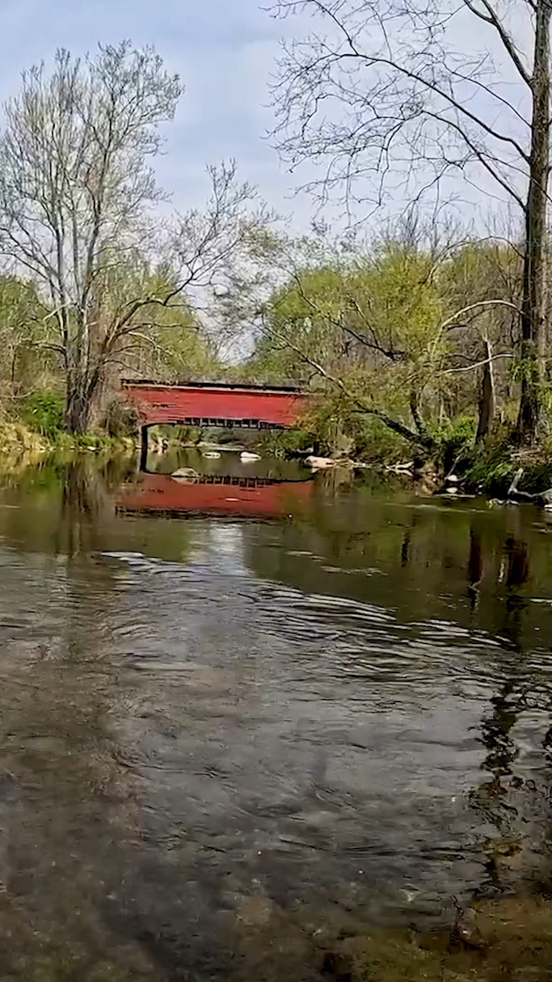 Foxcatcher Farm Covered Bridge, over Big Elk Creek, is situated near ...