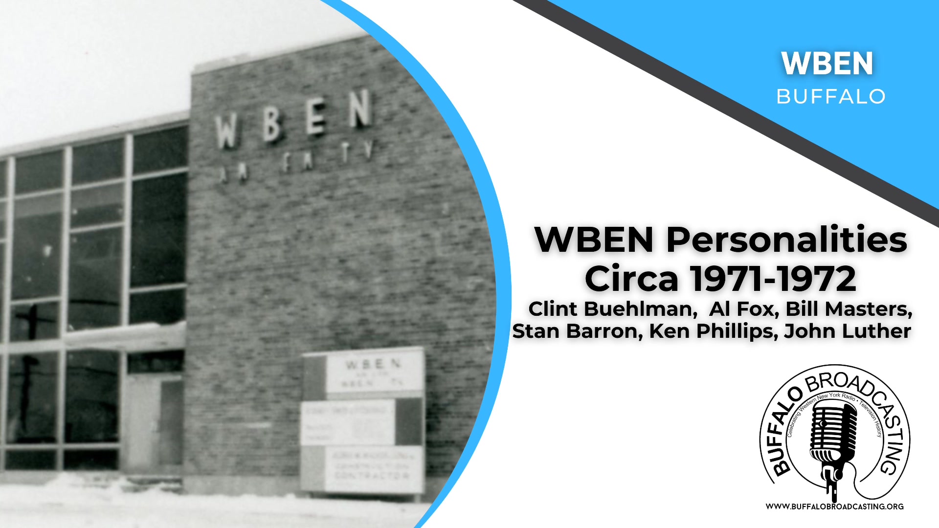 An all-star lineup of Buffalo Broadcasters featured in this WBEN ...