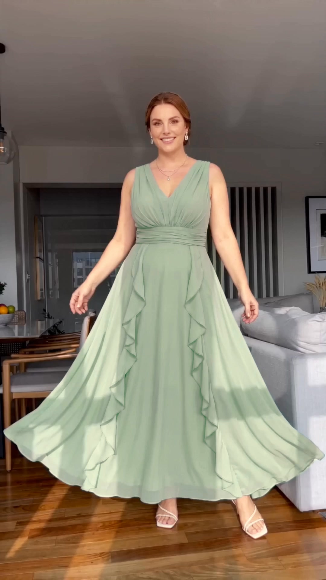 tight chiffon dress Say goodbye to stiff, and awkward dresses! , Our soft is designed for comfort:, • Flattering waistline, • Effortless movement, Wear it from ceremony to dinner without wanting to this dress will have Size:45