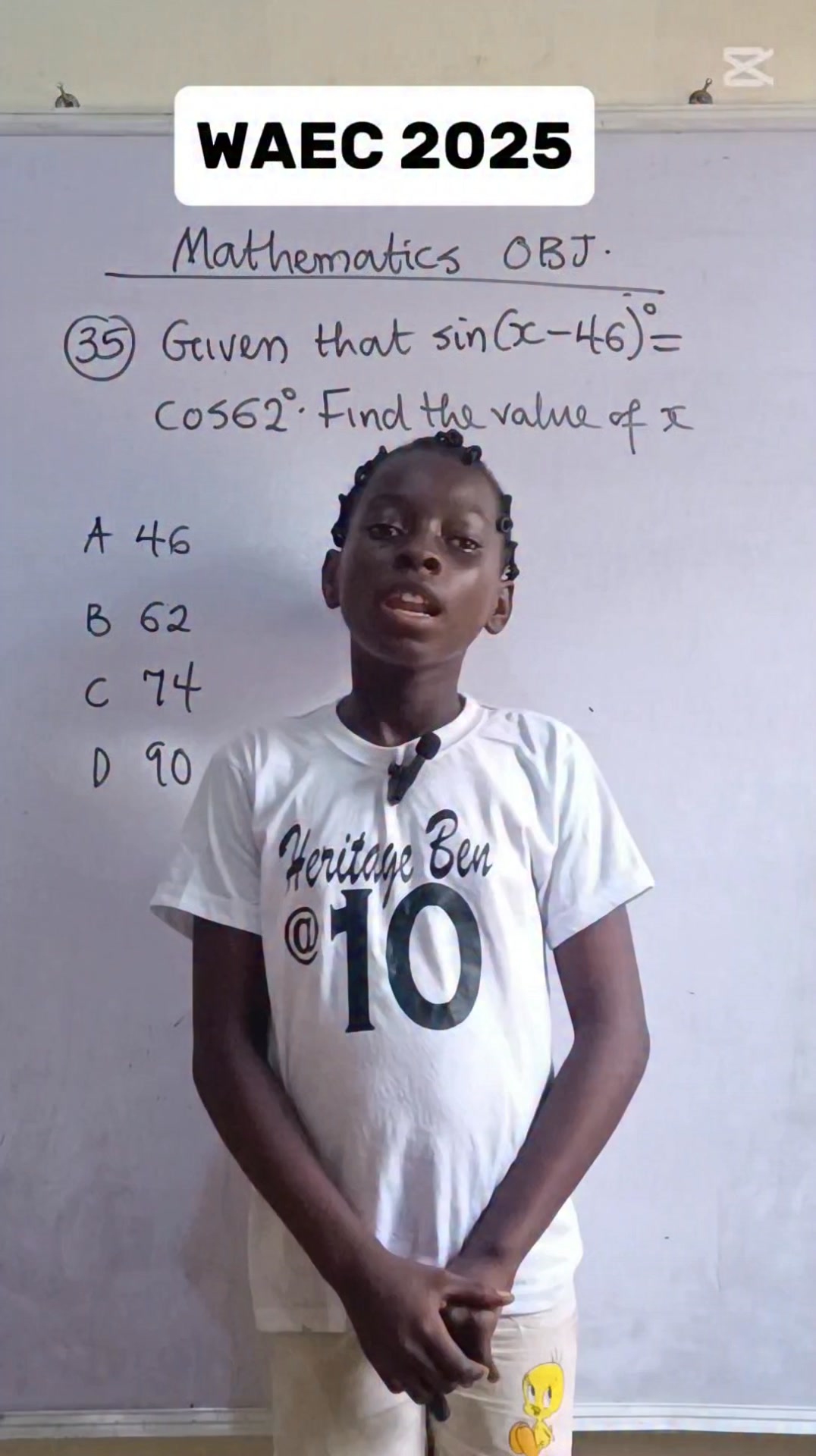 For Waec students 2025 WAEC QUESTION 35 #facebookreelsviral #reelsfypシ ...