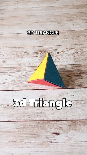 3d triangle origami papercraft|colourful paper craft #fblifestyle ...