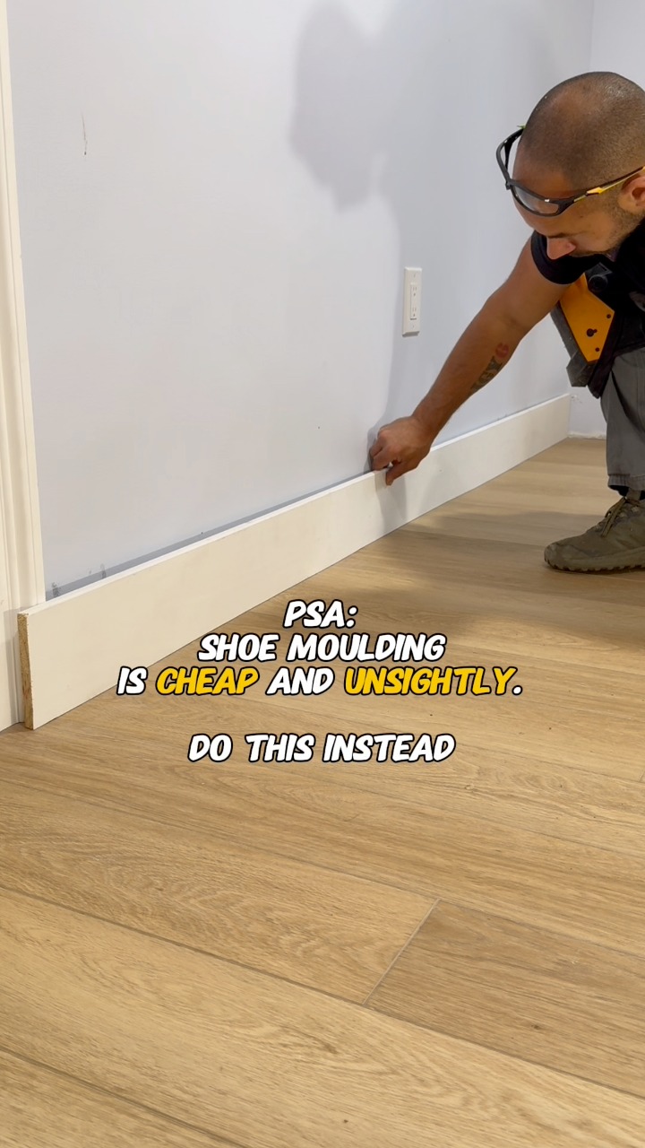 Craftsmanship is a dying standard. This is the proper way to install ...