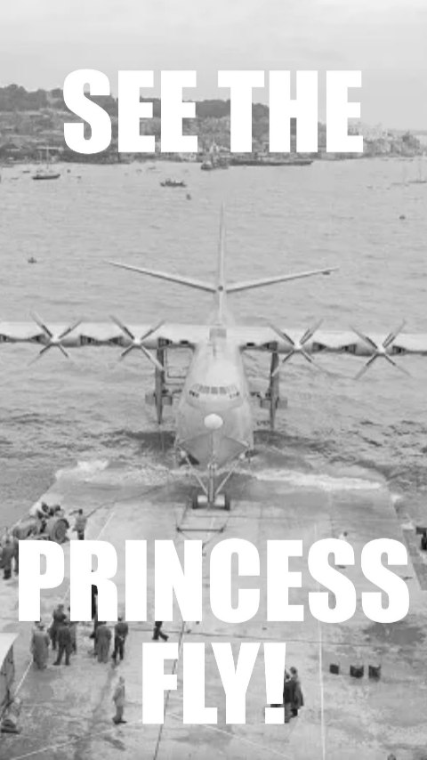 In 1952, the Saunders-Roe Princess was the largest flying boat in the ...
