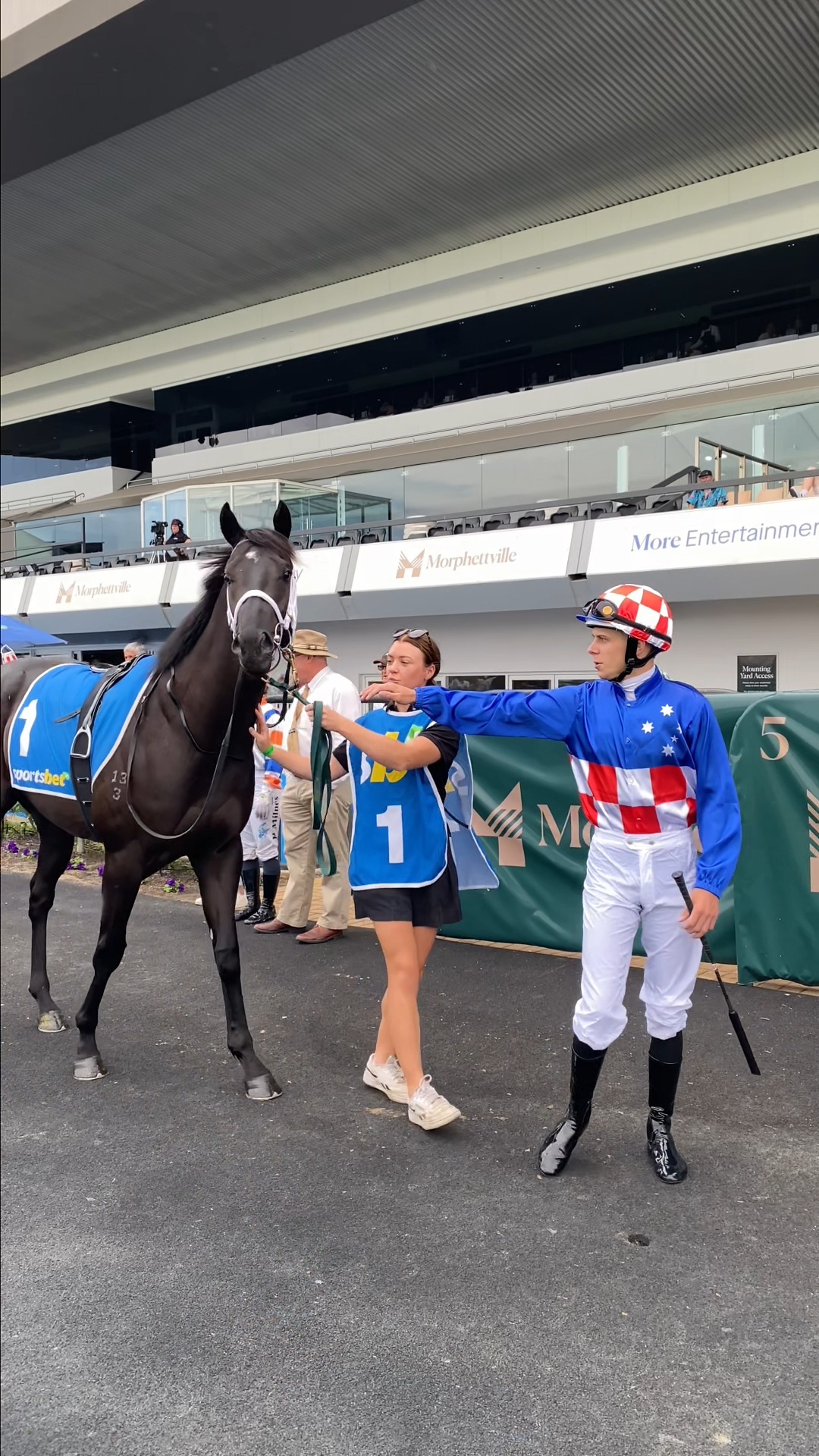 One thing you can count on is Jacob giving his horse a pat before ...