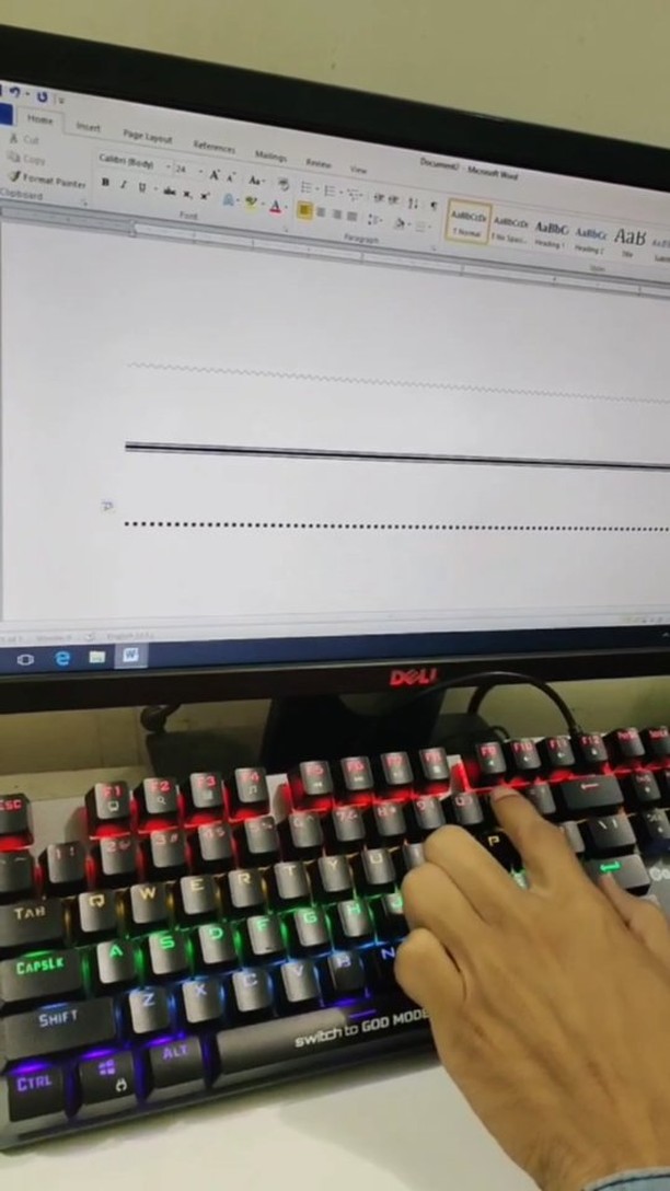 Insert horizontal lines in Microsoft word #vacancyguru #followers # ...