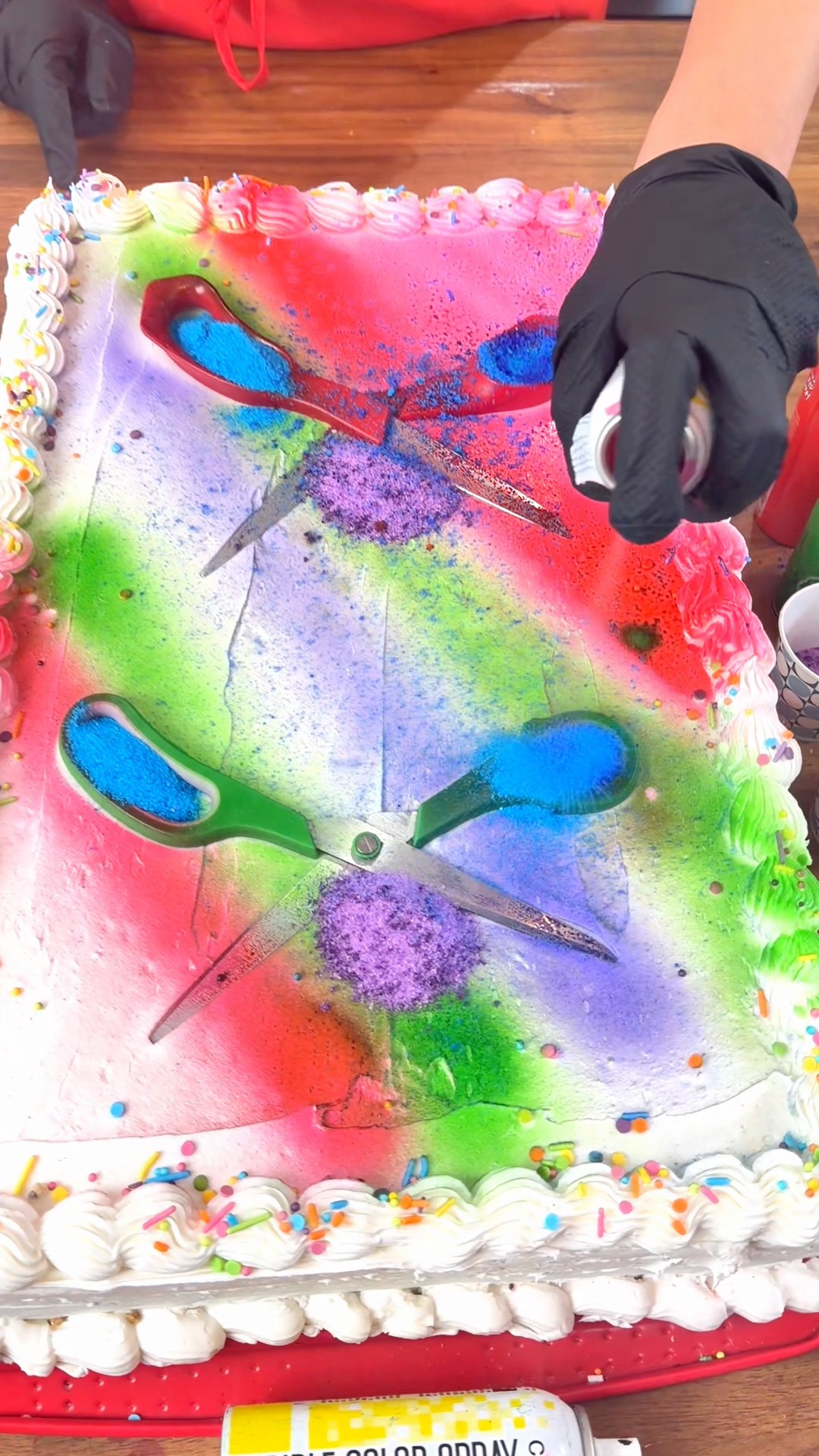 Scissors transforms cake | Baking Gone Wild | Facebook
