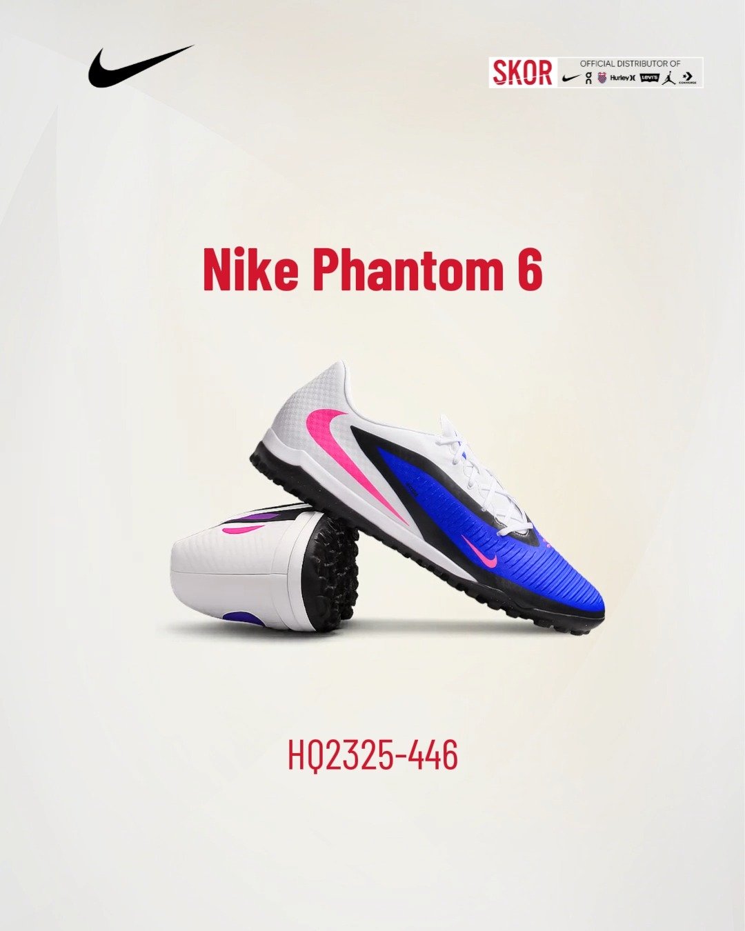 Nike Phantom 6 Low Academy TF ⚽️⚡ --- Shop now at SKOR Cambodia