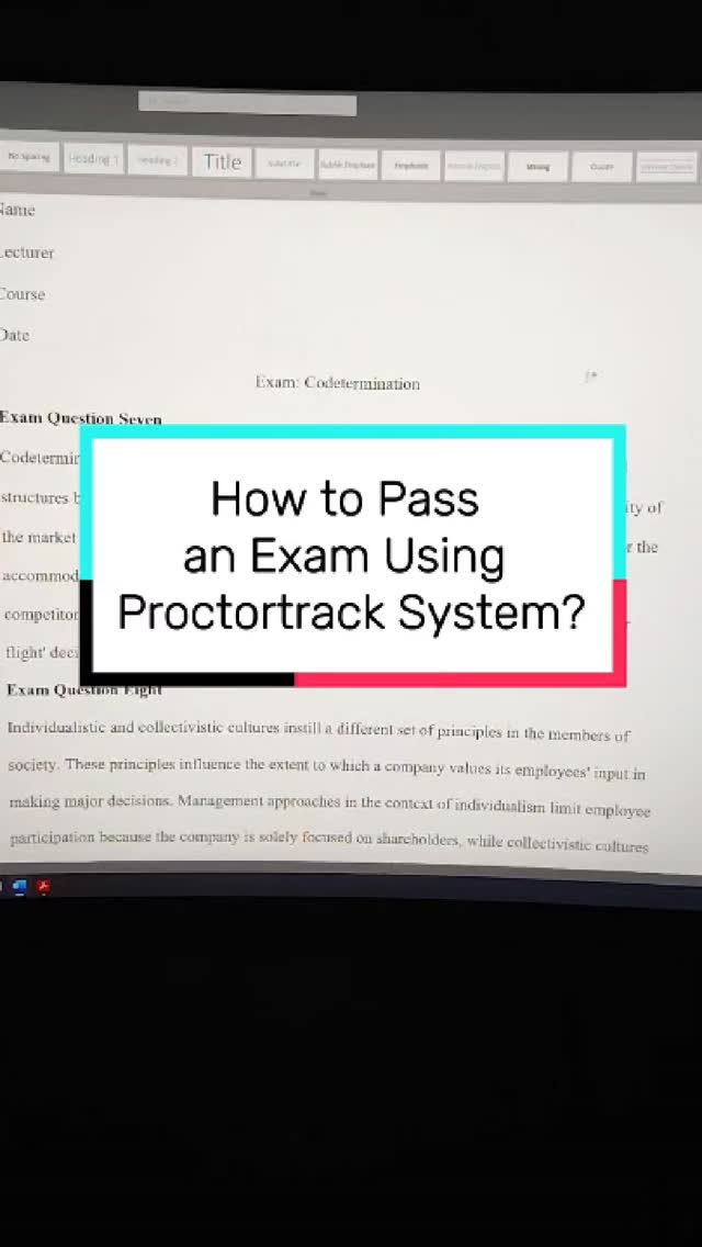 How to Pass an Exam Using Proctortrack System? #onlineclass # ...