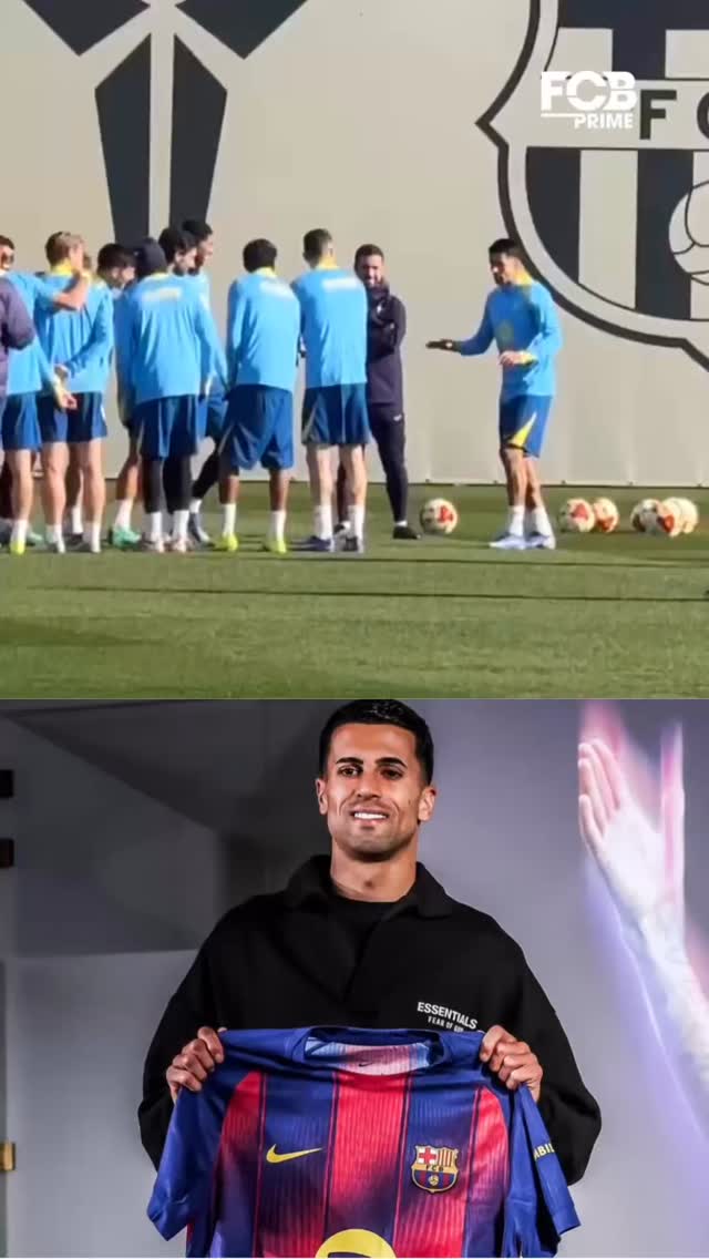 💙 ️ El pasillo del vestuario del Barça para João Cancelo en su primer ...