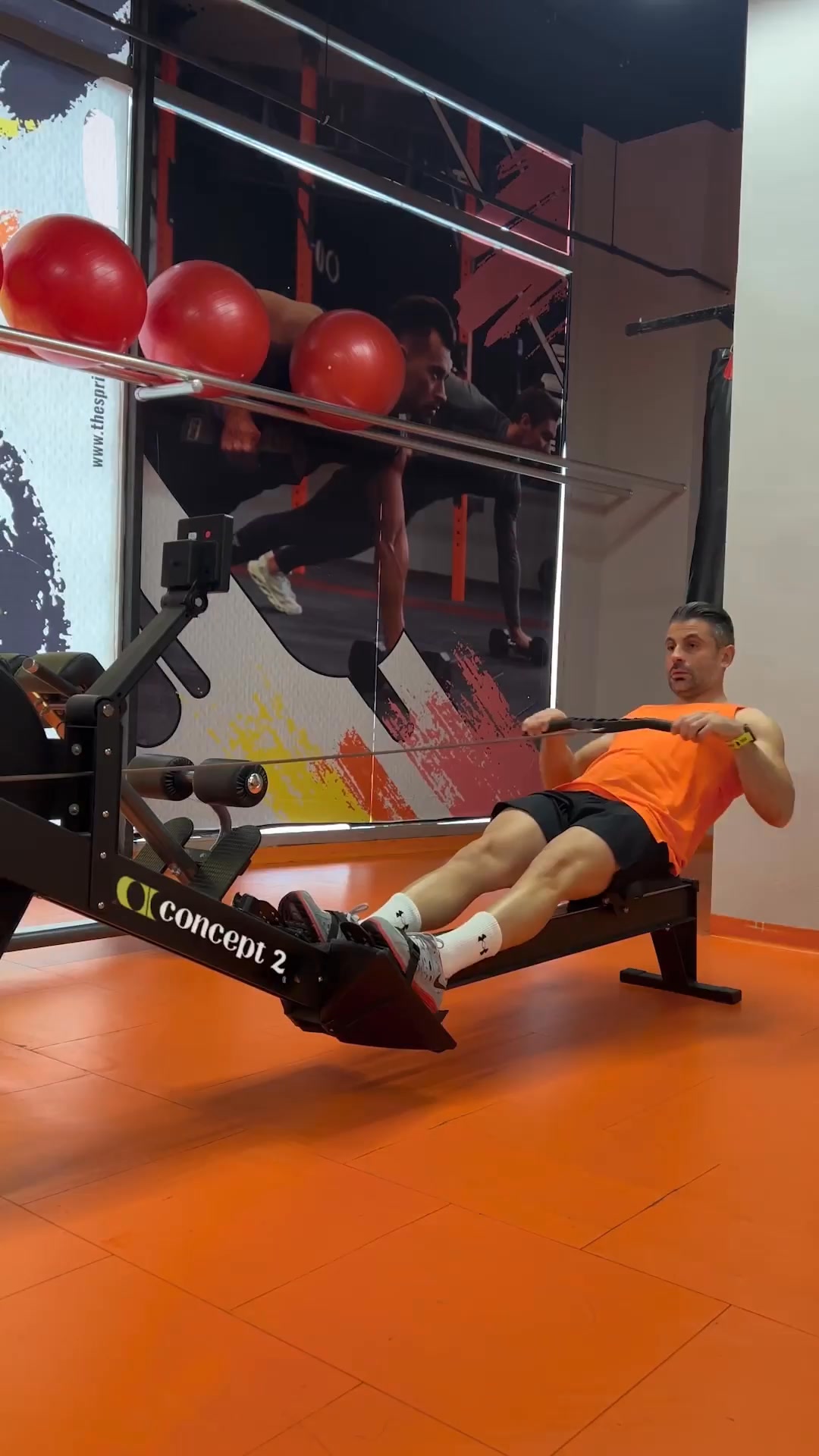 No need to lean too far back! Keep a good back angle during your rowing ...