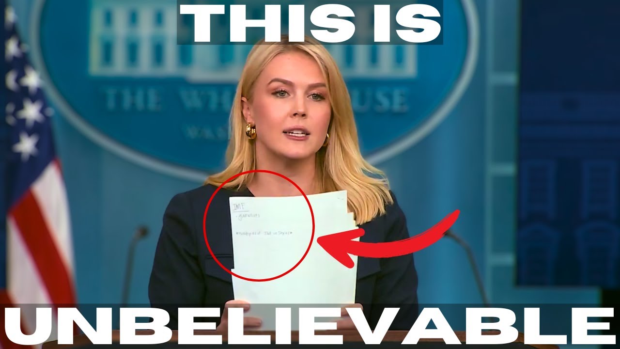 Press Secretary Leavitt Just Released Some Mind-Boggling Facts | Tech ...