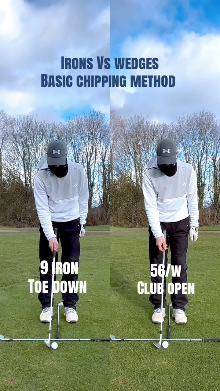 Irons Vs wedges basic chipping method 😀🏌️‍♂️⛳️ | Robert Li | Facebook