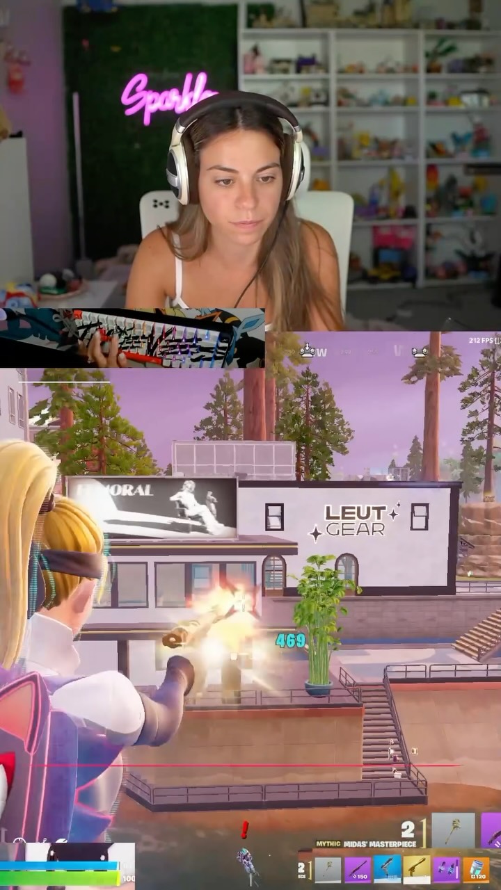Sparkles loving the BROKEN Midas pistol!! #fortnite #fortnitegirl