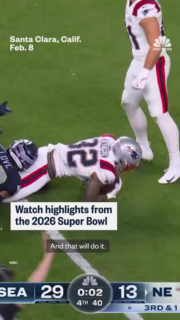 Watch highlights from the 2026 Super Bowl as the Seattle Seahawks ...