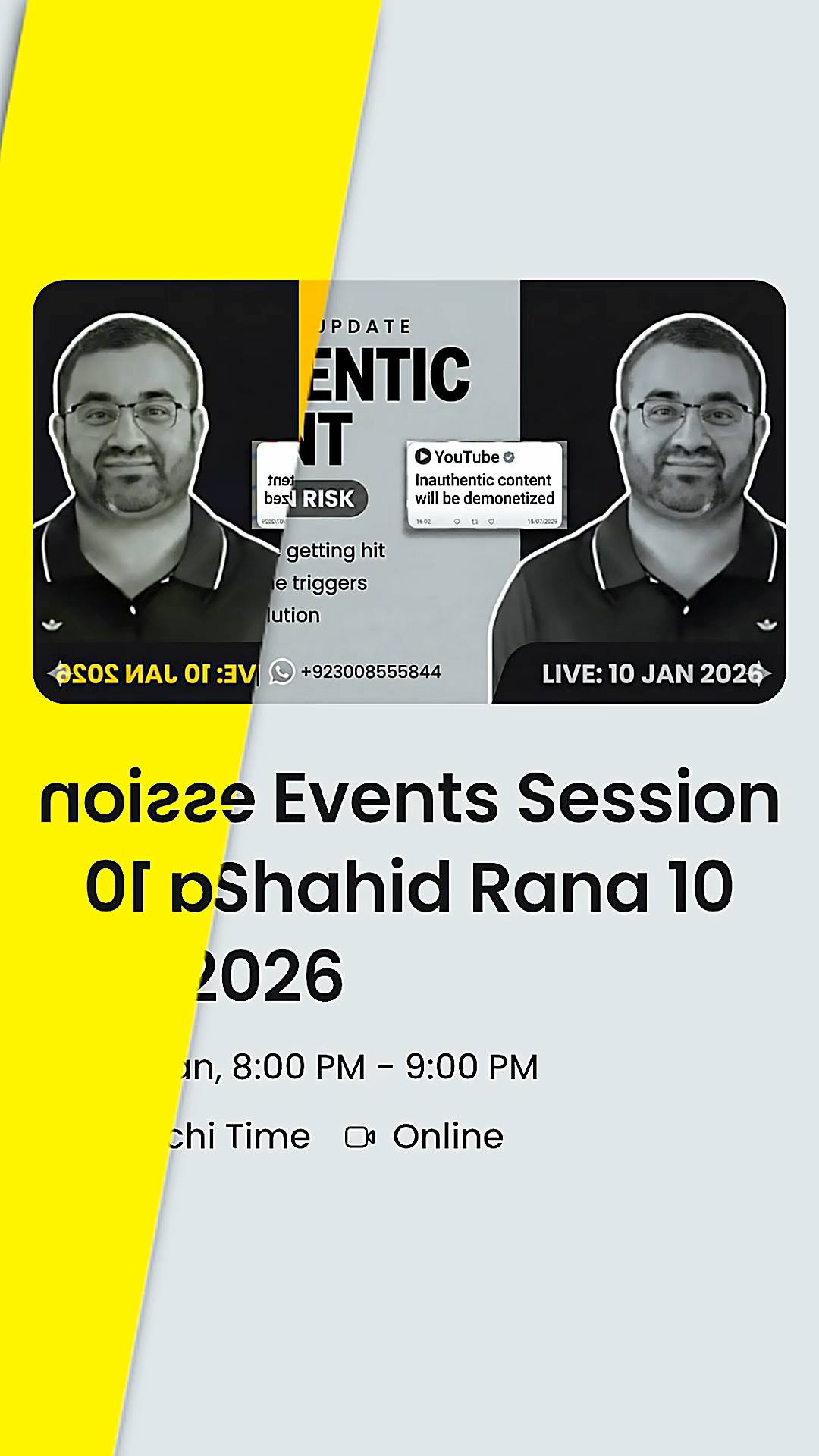 Inauthentic Content On Youtube | Shahid Rana