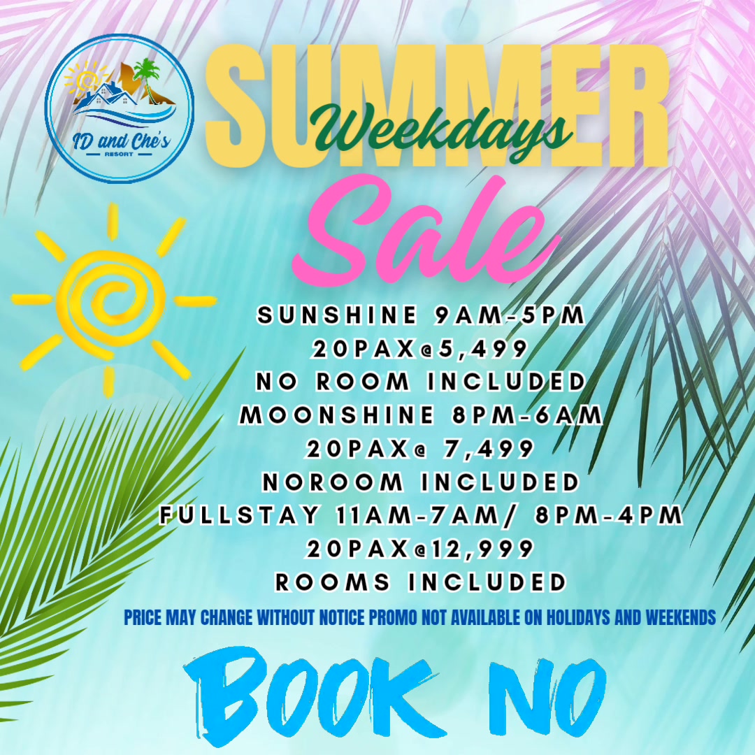 SUMMER WEEKDAYS SALE IS ON! Hotter than Summer!!! Book Us Now! PROMO ...