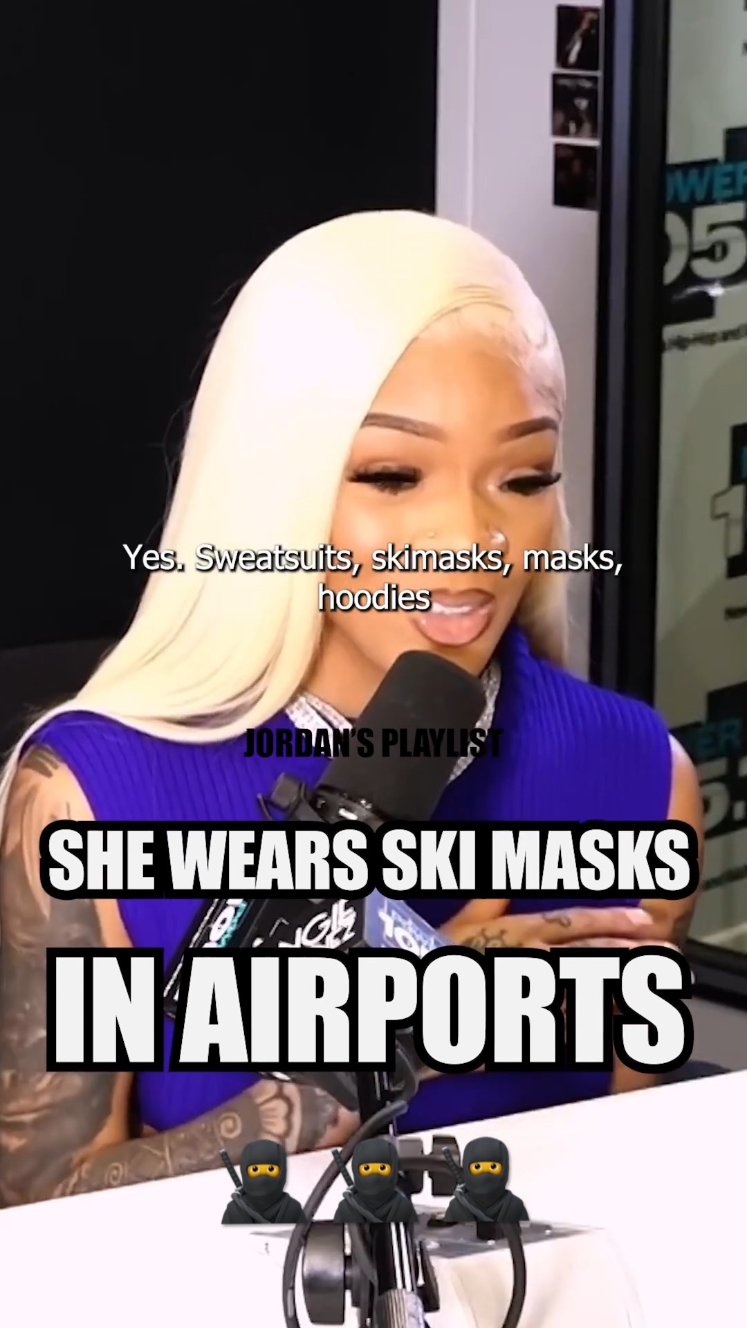 GloRilla wears Ski Masks in AIRPORTS ⁉️😂💯 #glorilla #hiphop #rap # ...