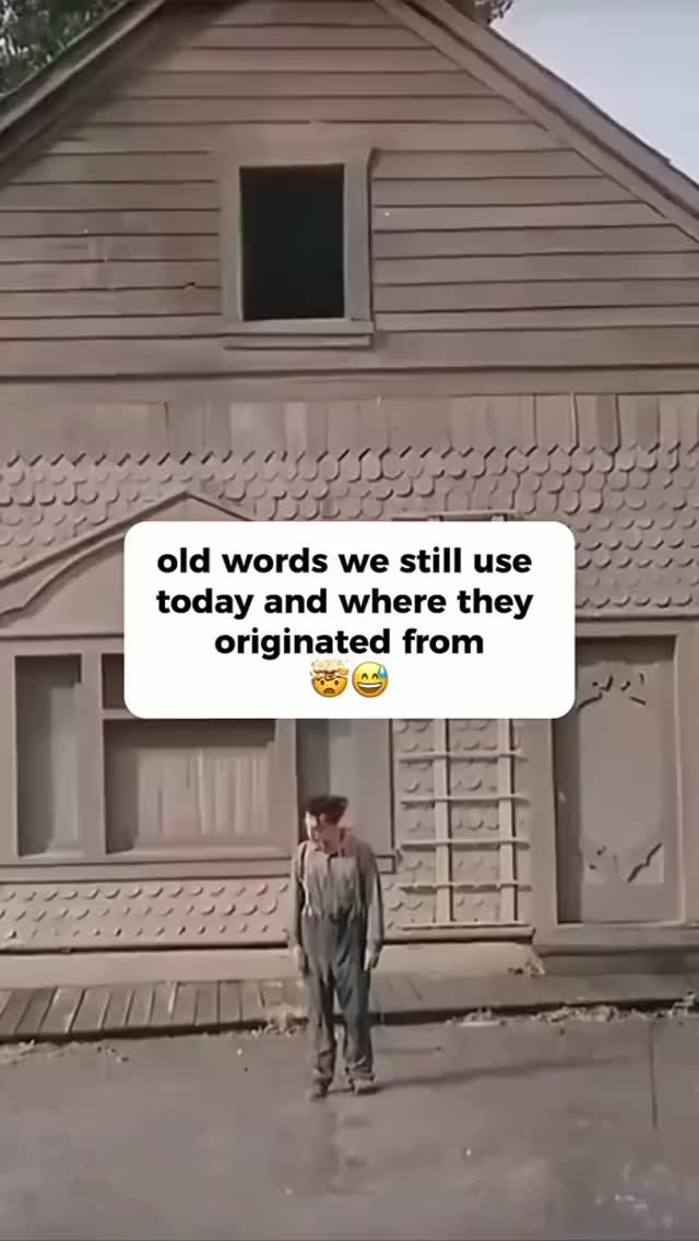 Old Words We Still Use Today And Where They Originated From 🤯😅 #idioms ...