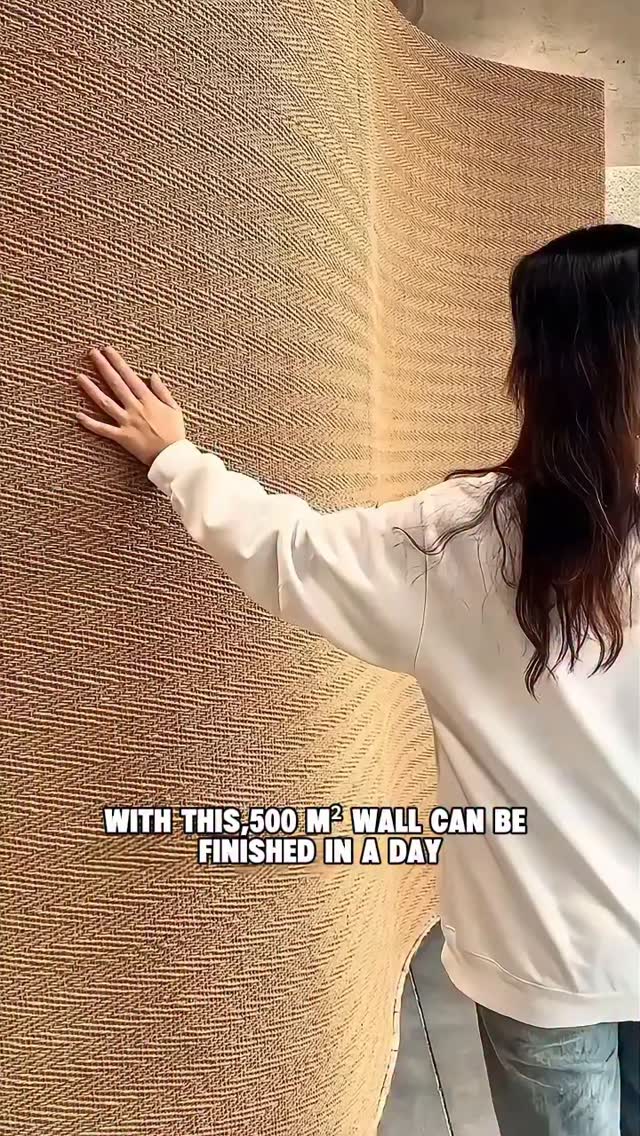 Curated visual reference: Gallery Detail: Hemp Woven Stone With This 500 M² Wall Can Be